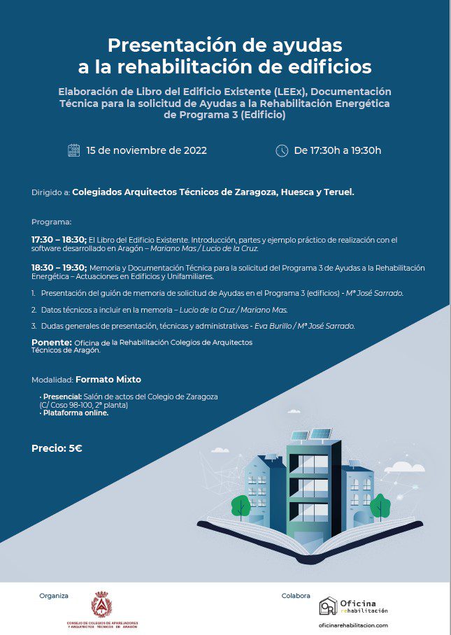 Presentación de ayudas a la rehabilitación de edificios