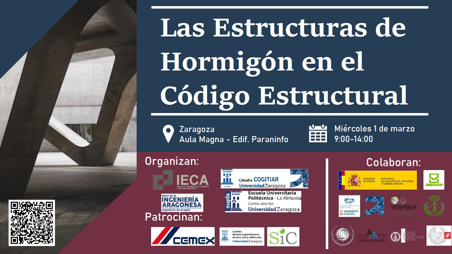 Jornada Las estructuras de hormigón en el código estructural en el paraninfo de Zaragoza