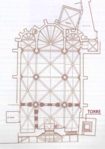 Planta del conjunto. Torre San Pedro de los Francos Planta del conjunto. Torre San Pedro de los Francos