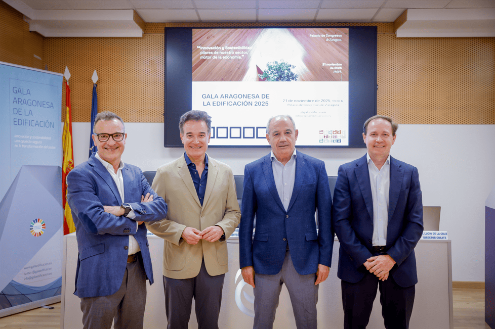 En este momento estás viendo Presentación IV Gala Aragonesa de la Edificación e Indicadores del Sector de la Edificación en Zaragoza (Primer semestre 2025)