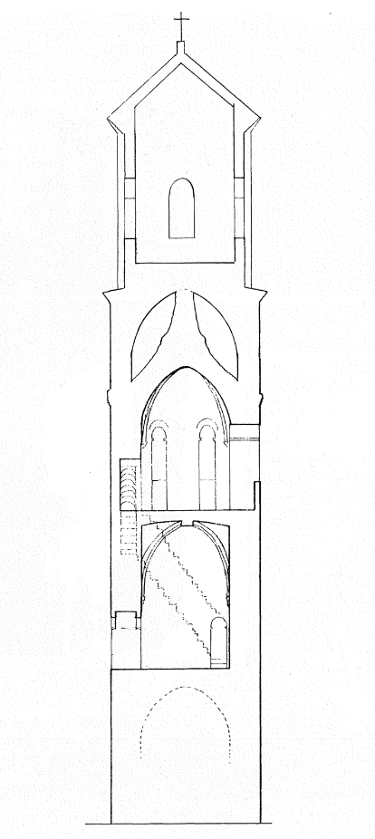 SECCIÓN ESTADO ACTUAL (Dibujo A. Sanmiguel). SECCIÓN ESTADO ACTUAL (Dibujo A. Sanmiguel).
